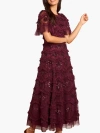 Needle & Thread Daisy Wave Ankle Gown In Brown
