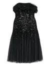 Needle & Thread Dappled Dress In Black