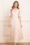 Needle & Thread Dappled Sequin Cape Ankle Gown