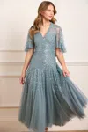 Needle & Thread Sequinned Maxi Dress