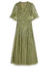 Needle & Thread Dappled Sequin-embellished Tulle Gown