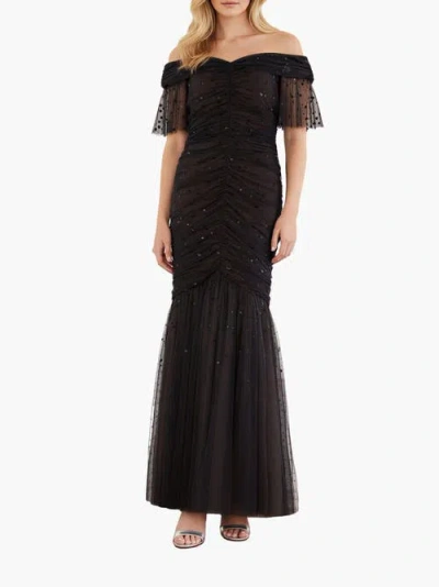 NEEDLE & THREAD NEEDLE & THREAD DAPPLED SEQUIN ROUCHED OFF-SHOULDER GOWN