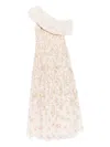 Needle & Thread Everette Bloom Gown In Neutral