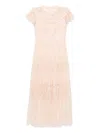 Needle & Thread Floral-embroidered Dress In Pink