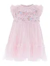 Needle & Thread Floral Ruffled Dress In Pink
