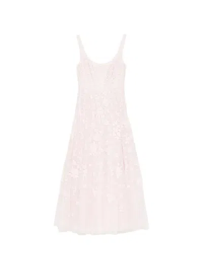 Needle & Thread Floral-embrodairy Dress In Pink