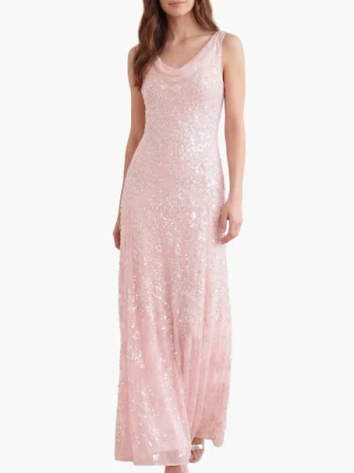 Needle & Thread Freya Georgette Sleeveless Gown In Pink