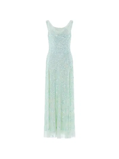 Needle & Thread Freya Sequin-embellished Gown In Blue