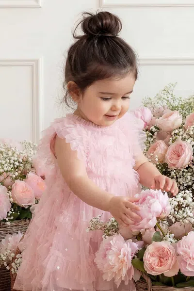 Needle & Thread Genevieve Baby Dress In Pink