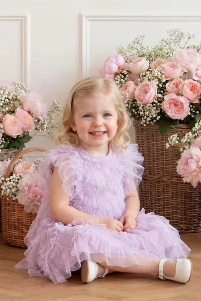 Needle & Thread Genevieve Baby Dress In Purple