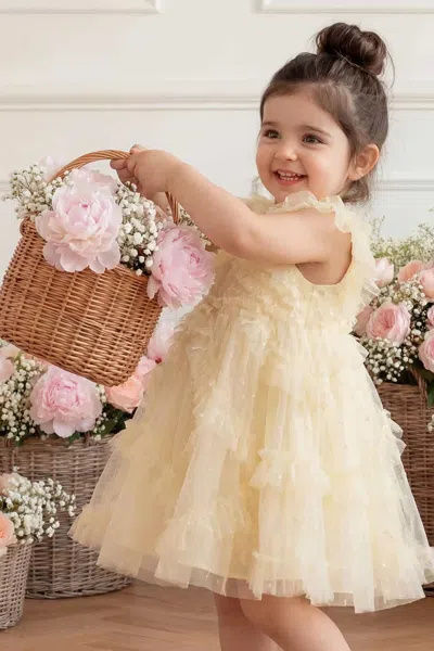 Needle & Thread Genevieve Baby Dress In Yellow