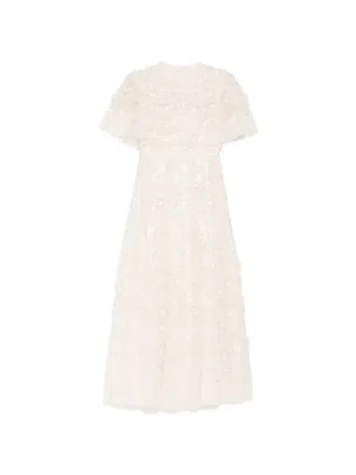 Needle & Thread Gianna Ankle Gown In White