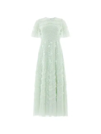 Needle & Thread Gianna Ruffled Gown In Green