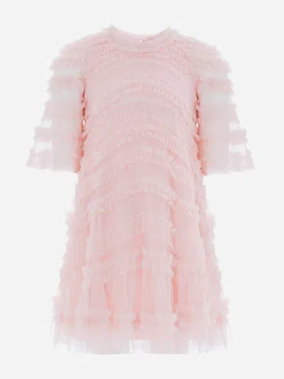 Needle & Thread Kids'  Girls Amara Ruffle Dress In Pink