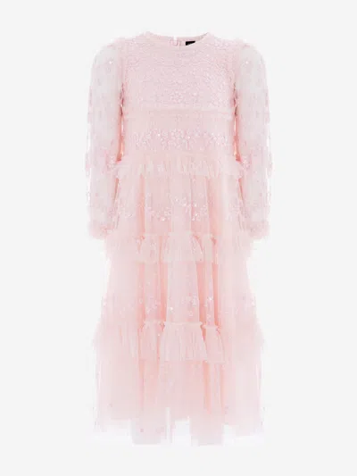 Needle & Thread Babies'  Girls Blossom Lace Gown In Pink