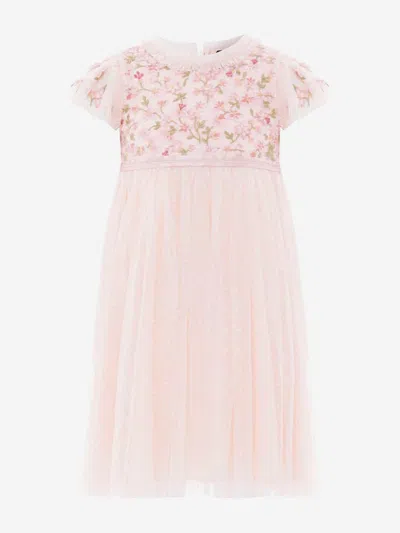 Needle & Thread Babies' Girls Everett Bloom Bodice Dress In Pink