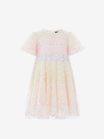 Needle & Thread Babies'  Girls Ombre Scallop Dress In Pink