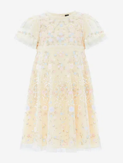 Needle & Thread Babies'  Girls Sweet Petal Dress In Neutral