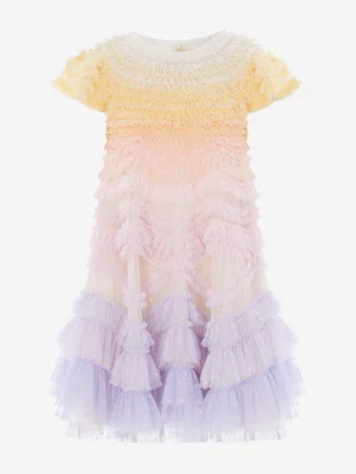 Needle & Thread Babies'  Girls Wild Rose Ombre Dress In Multi