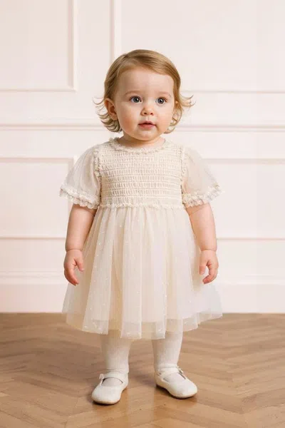 Needle & Thread Giselle Baby Dress In Gold