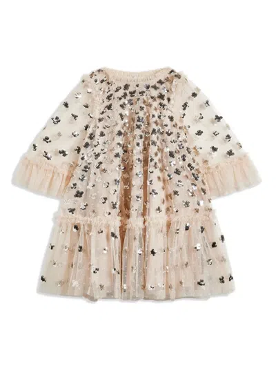 Needle & Thread Kids' Glisten Dress In Neutrals