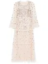 Needle & Thread Glisten Tiered Gown In Pink