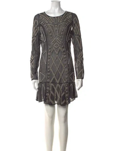 Pre-owned Needle & Thread Graphic Print Mini Dress In Multicolor