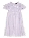 Needle & Thread Heart Lattice Tulle Dress In Purple