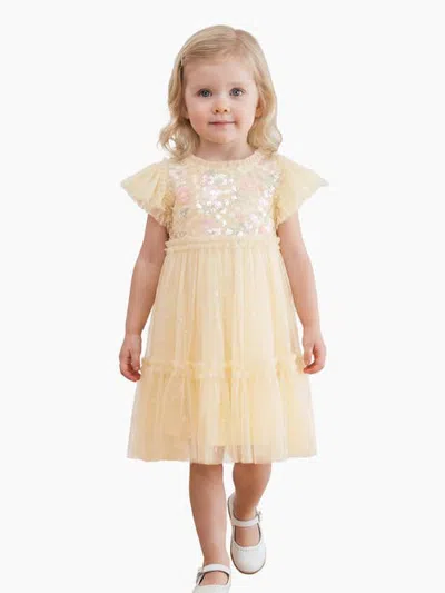 Needle & Thread Kids' Confetti Bodice Baby Dress (baby) In Brown