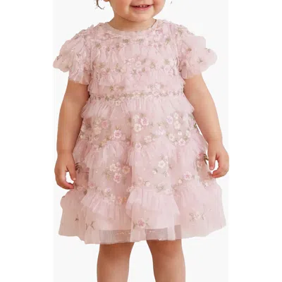 Needle & Thread Kids' Daisy Wave Dress (baby) In Pink