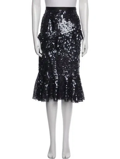 Pre-owned Needle & Thread Knee-length Skirt W/ Tags In Blue