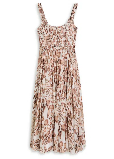 Needle & Thread Leopard-print Chiffon Midi Dress