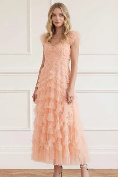 Needle & Thread Lola Backless Gown In Pink