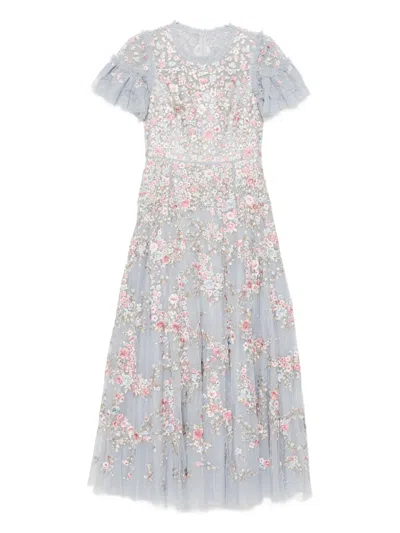 Needle & Thread Lunaria Gown In Blue