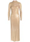 Needle & Thread Malia Sequin-embellished Stretch-tulle Gown In Black