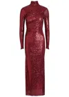 Needle & Thread Malia Sequin-embellished Tulle Gown In Red