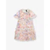 Needle & Thread Mariannes Floral Printed Tulle Ruffle 4-12 Years Moonshin