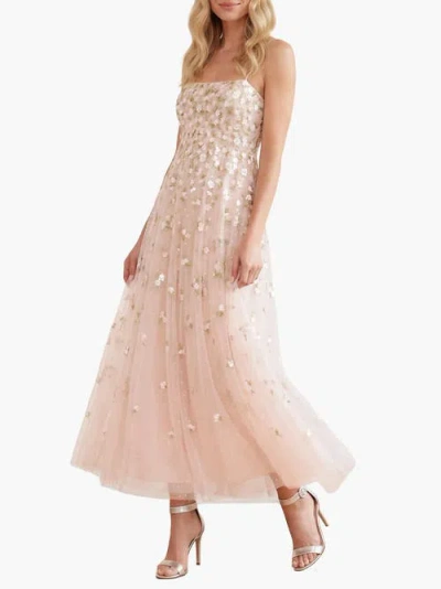 Needle & Thread Meadow Ditsy Cami Ankle Gown In Pink