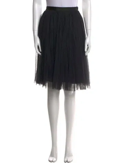 Pre-owned Needle & Thread Mesh Accents Knee-length Skirt W/ Tags In Multi