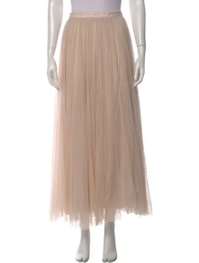 Pre-owned Needle & Thread Midi Length Skirt In Neutral