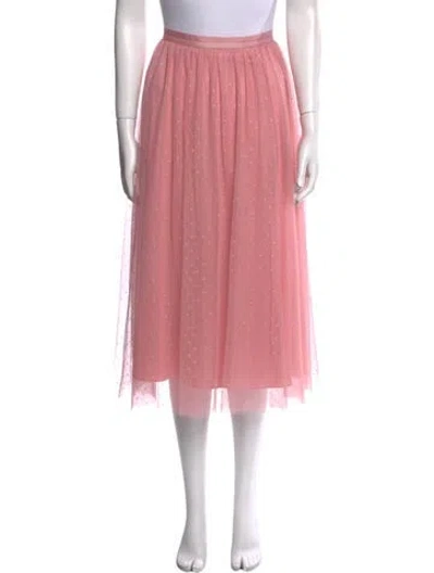 Pre-owned Needle & Thread Midi Length Skirt W/ Tags In Pink