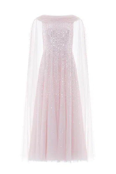 Needle & Thread Moonlight Sequin Ankle Gown In Pink