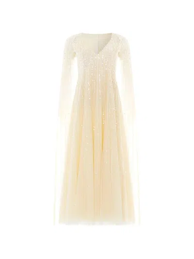 Needle & Thread Moonlight Sequined V-neck Maxi Dress