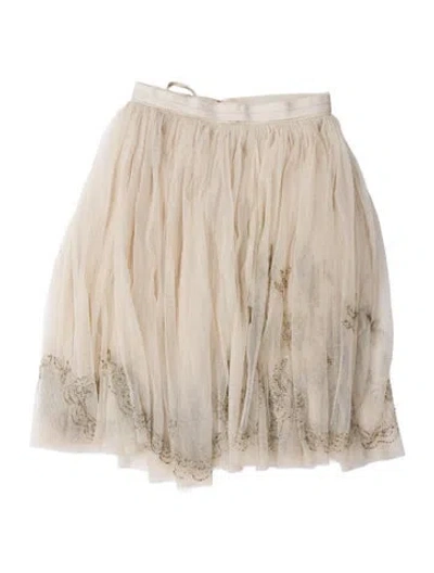 Pre-owned Needle & Thread Nylon Knee-length Skirt In Gray