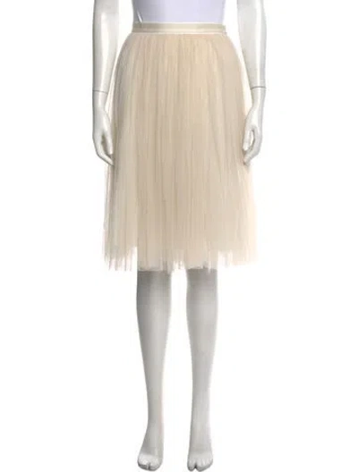 Pre-owned Needle & Thread Nylon Knee-length Skirt In Neutrals