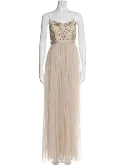 Pre-owned Needle & Thread Nylon Long Dress In Multi