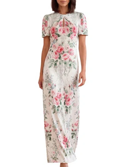 Needle & Thread Palace Garden Odeline Crepe Gown In Moonshine