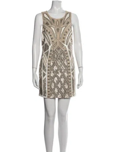 Pre-owned Needle & Thread Patterned Mini Dress In Multicolor