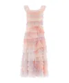 Needle & Thread Petra Ruffle Gown In Multi