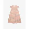 Needle & Thread Petra Ruffled Tulle Dress 4-10 Years Desert Rainbow